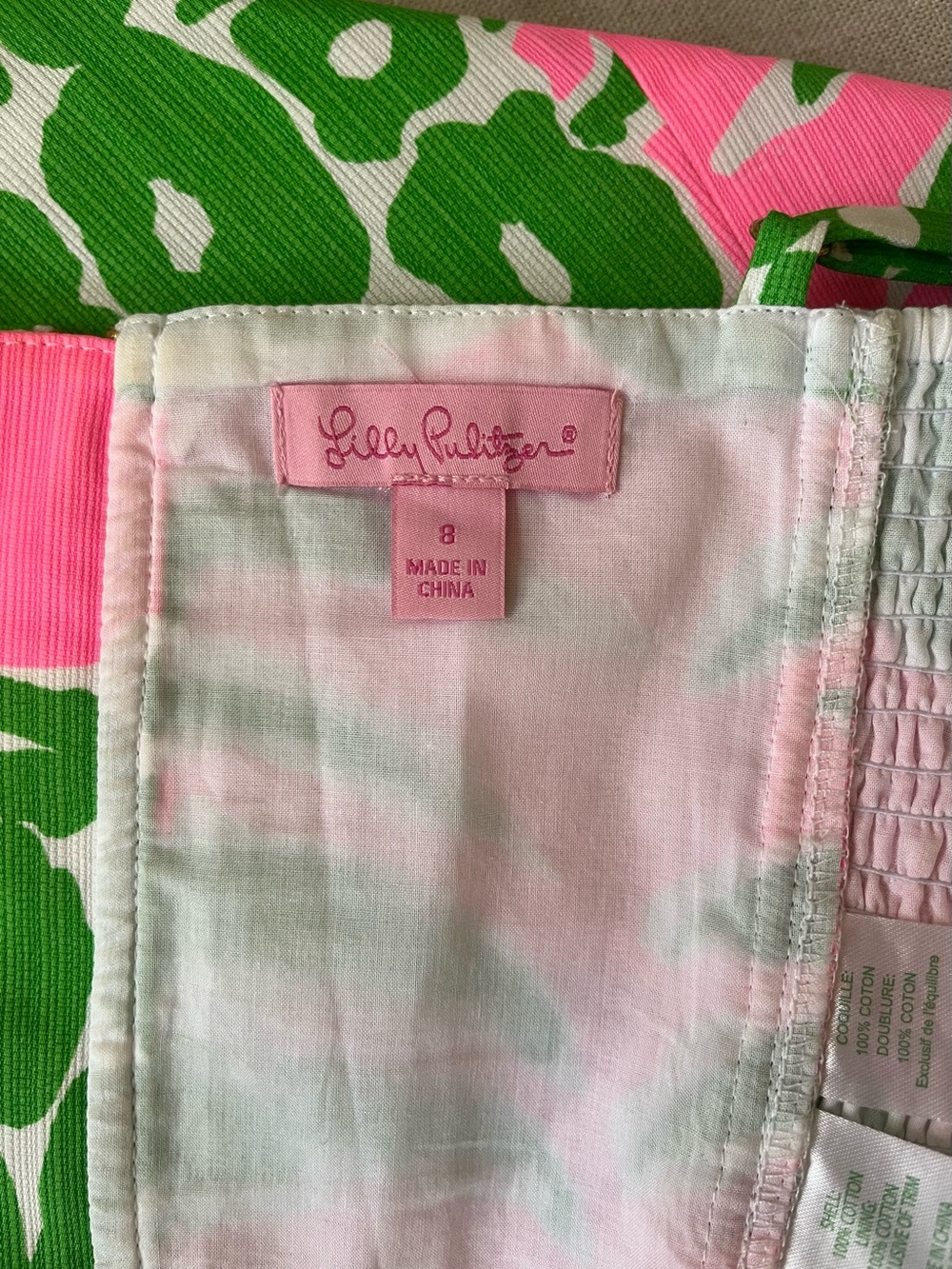 RARE! Lilly Pulitzer Parfait 2 piece Set Pink Flamenco Pineapple (Flawed) - Picture 6 of 16